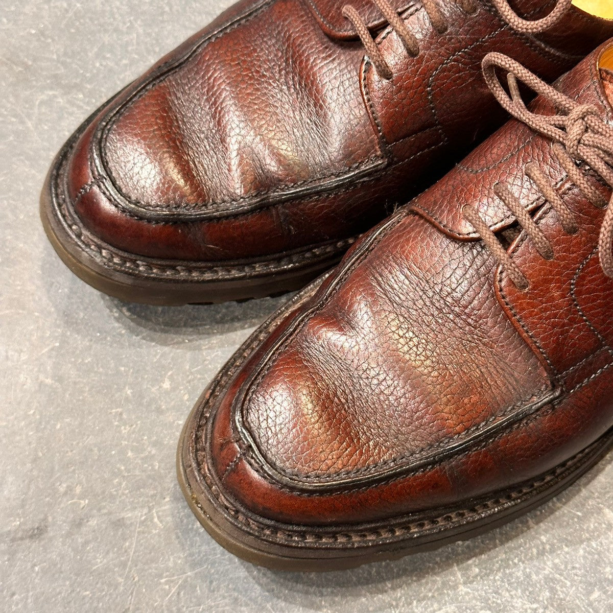 JOHNLOBB】ジョンロブ ウゼス Uチップ グレインレザー ダークブラウン