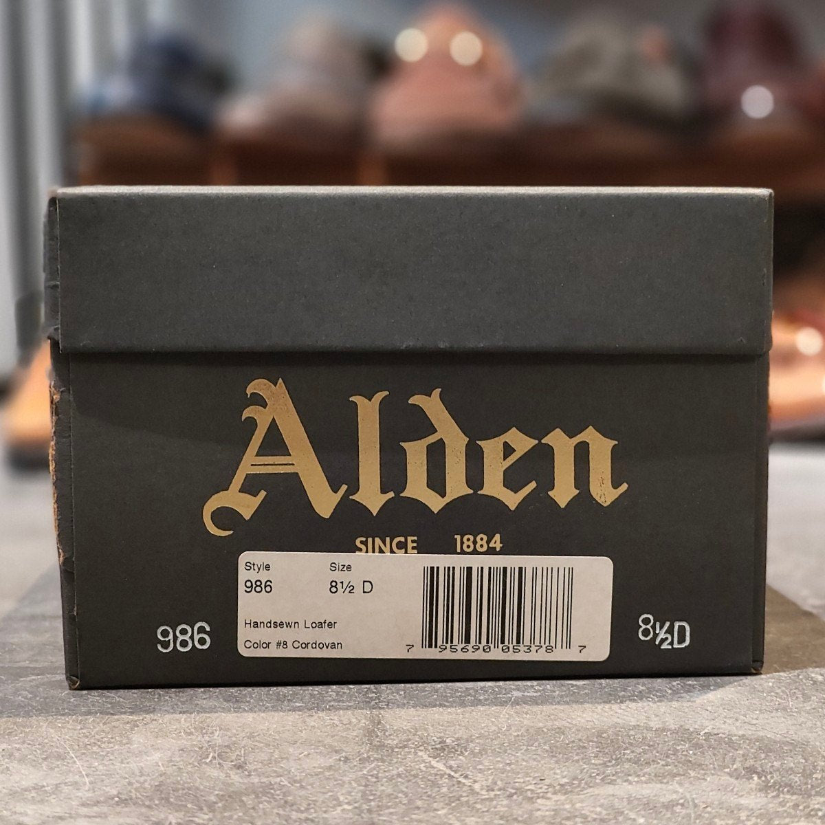 美品【ALDEN】オールデン 986 コインローファー コードバン ダークバーガンディ サイズUS8.5D バンラスト