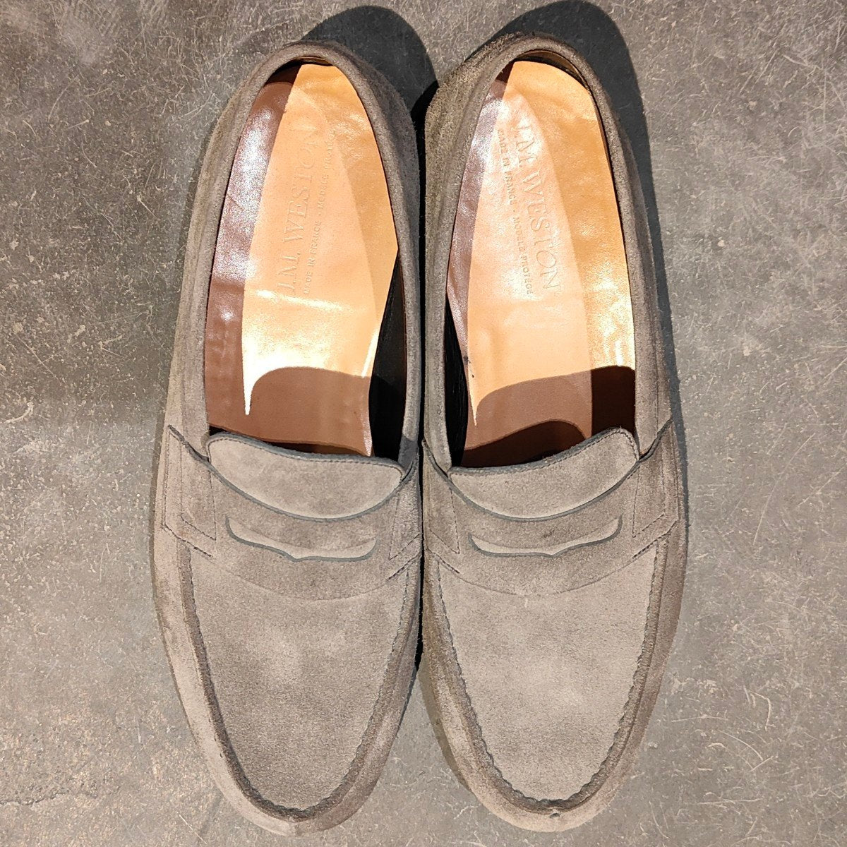 専用　美品】J.M. WESTON ローファー スエード グレー 美品【J.M.WESTON】ジェイエムウエストン 281 ローファー ルモック