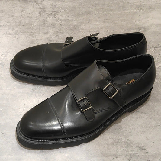 未使用品【JOHN LOBB】ジョンロブ ウィリアム ダブルモンク カーフ ブラック サイズUK7.5