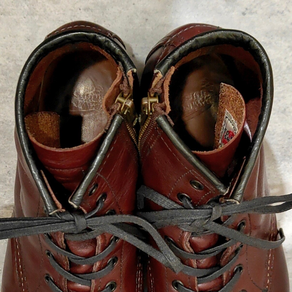 【REDWING】レッドウイング 9011 ベックマンブーツ ジップカスタム カーフ バーガンディ サイズUS8.5D