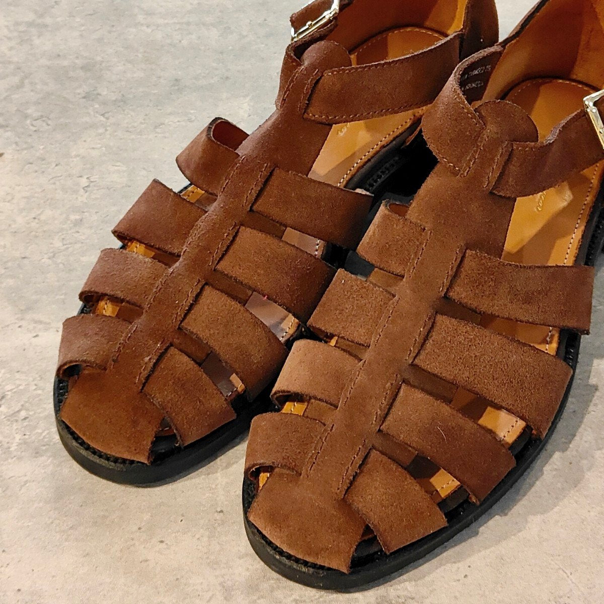 試着程度【Lloyd Footwear】ロイドフットウェア グルカサンダル スエード ブラウン サイズUK7.5