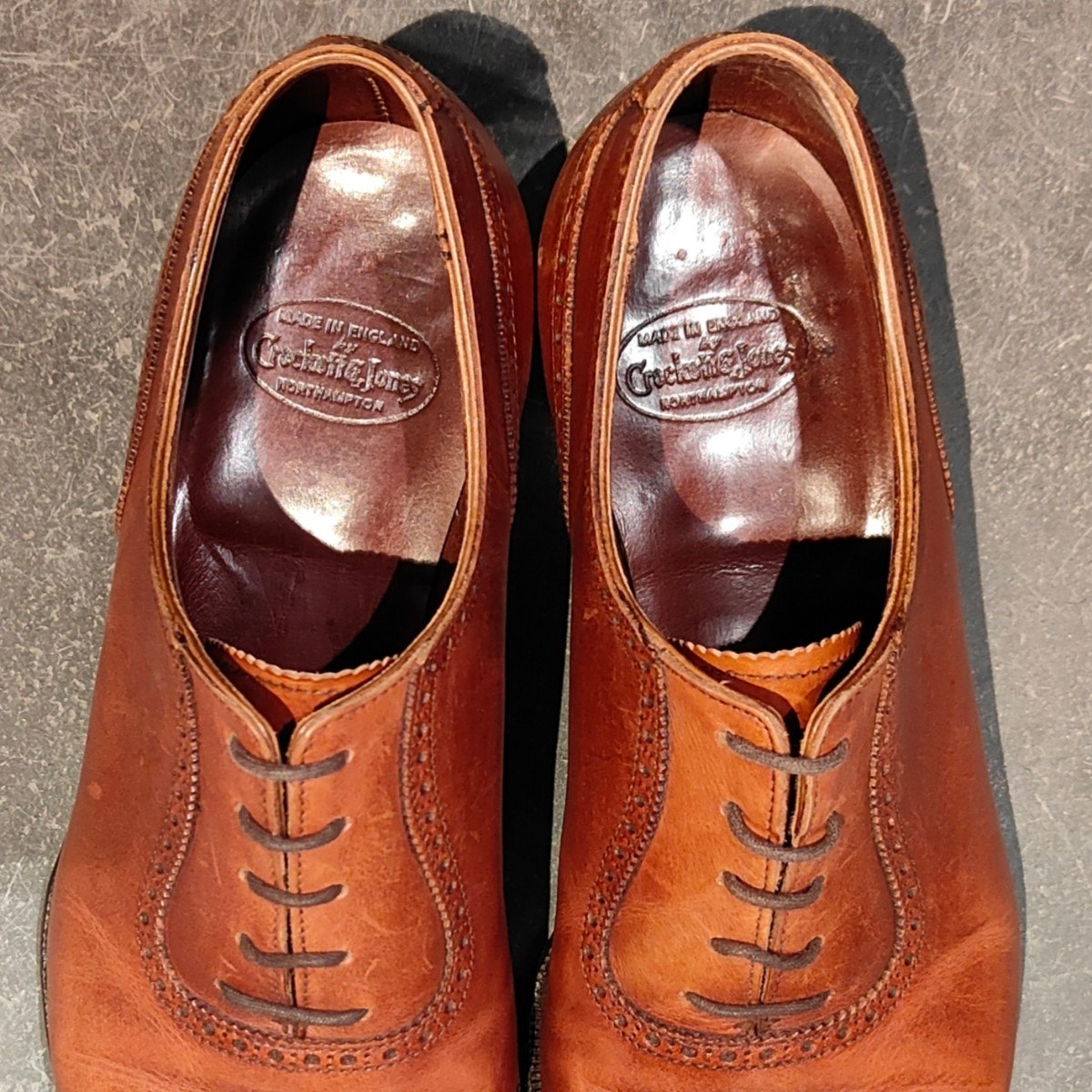 【値下げ不可】CROCKETT&JONES セミブローグ 8E CROCKETT&JONES】クロケット＆ジョーンズ アルビオン セミブローグ