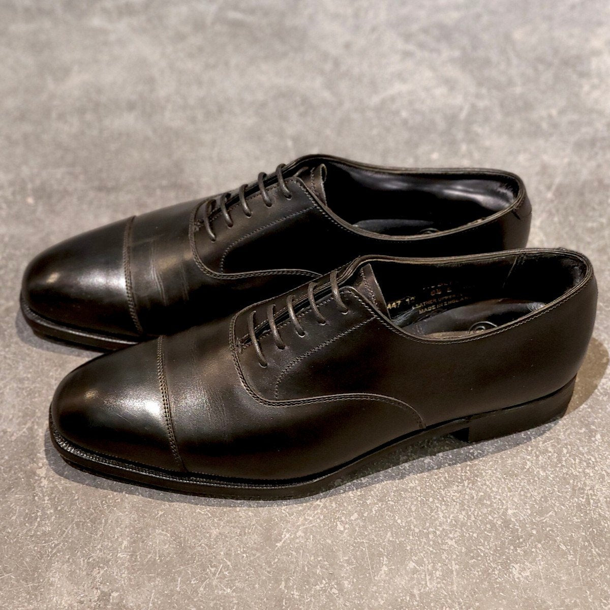 【CROCKETT&JONES AUDLEY】クロケット&ジョーンズ オードリー ストレートチップ カーフ ブラック サイズUK6.5E 377ラスト