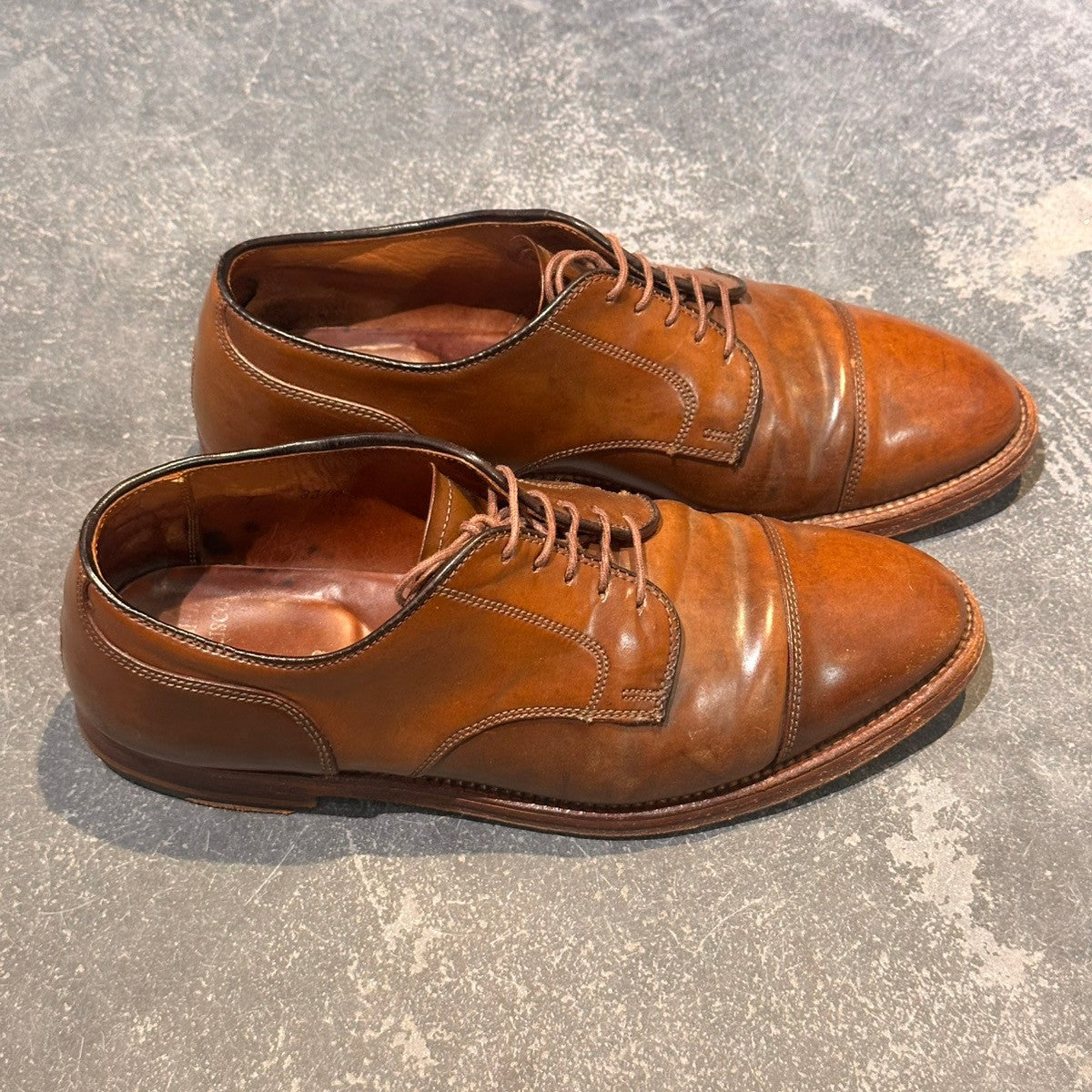 希少【ALDEN】オールデン 24802 キャップトゥ ダービーシューズ シガー