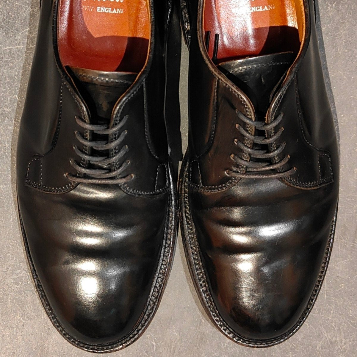 【ALDEN】オールデン 9901 プレーントゥ コードバン ブラック サイズ US9D バリーラスト 参考定価￥220,000-