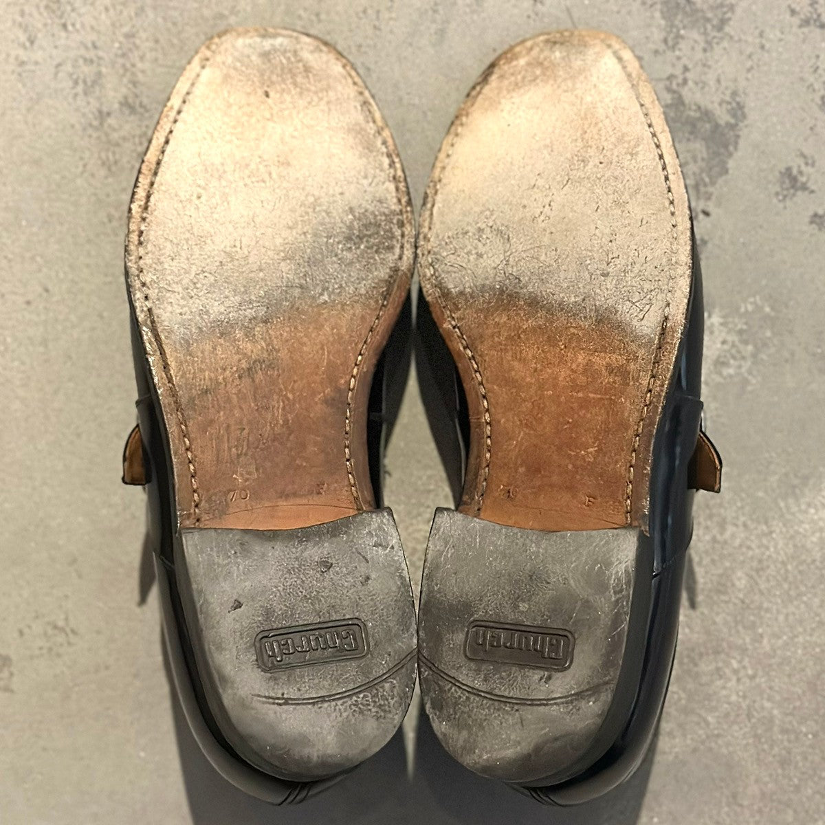 希少【Church's】チャーチ ドナウ DANUBE  シングルモンク 復刻3都市 ポリッシュドバインダーカーフ ブラック サイズ70F 73ラスト