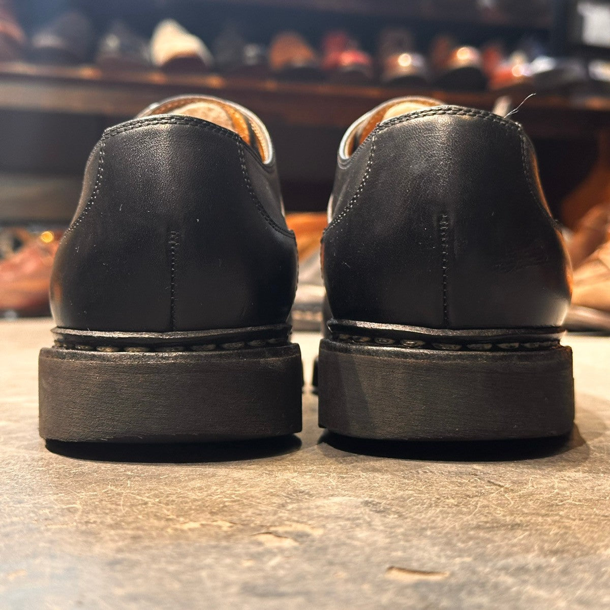 【Paraboot】パラブーツ アヴィニョン Uチップ カーフ リスレザー ブラック サイズUK7.5