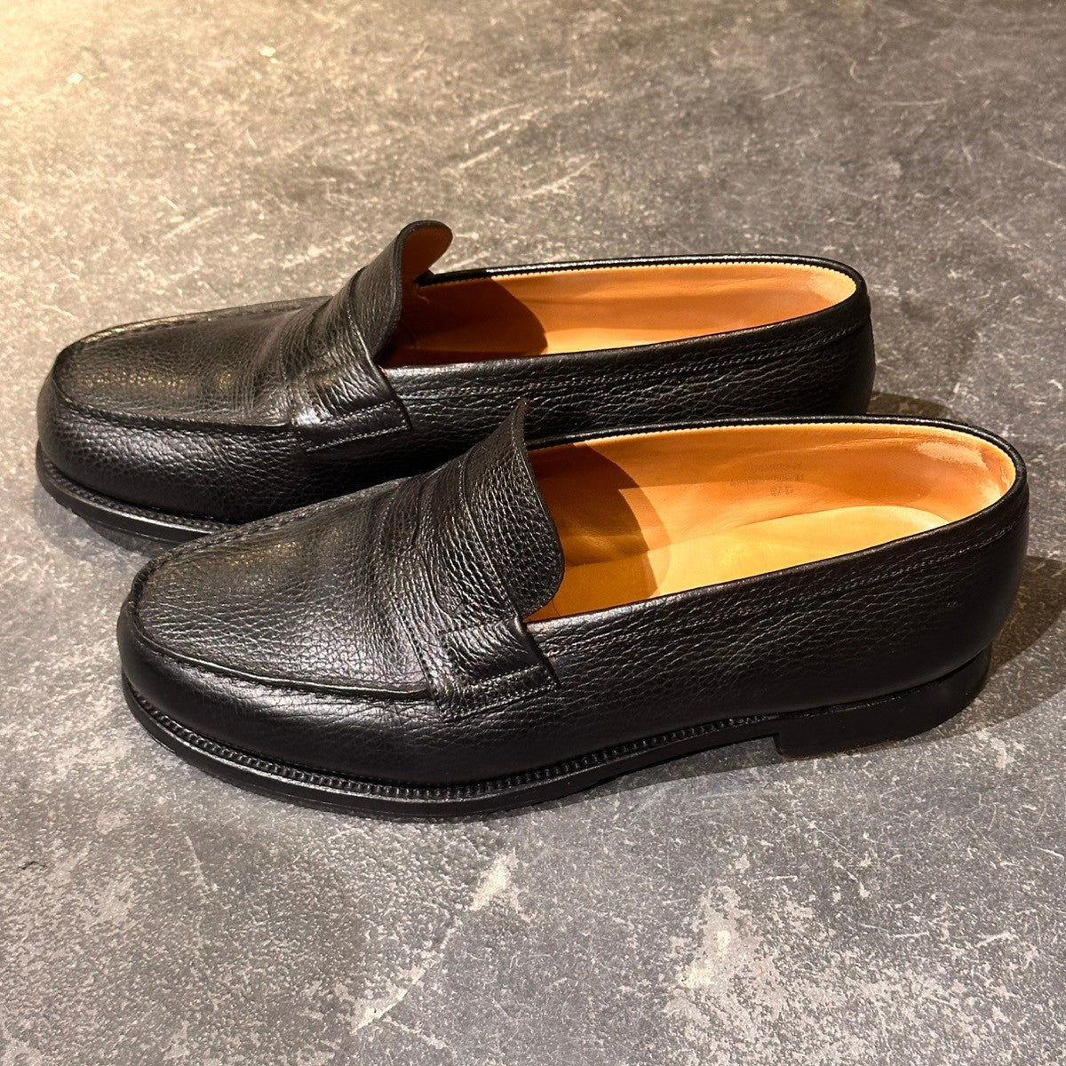 美品【J.M. WESTON】ジェイエムウエストン 180 シグニチャーローファー シボレザー ブラック サイズUK6.5D 41ラスト