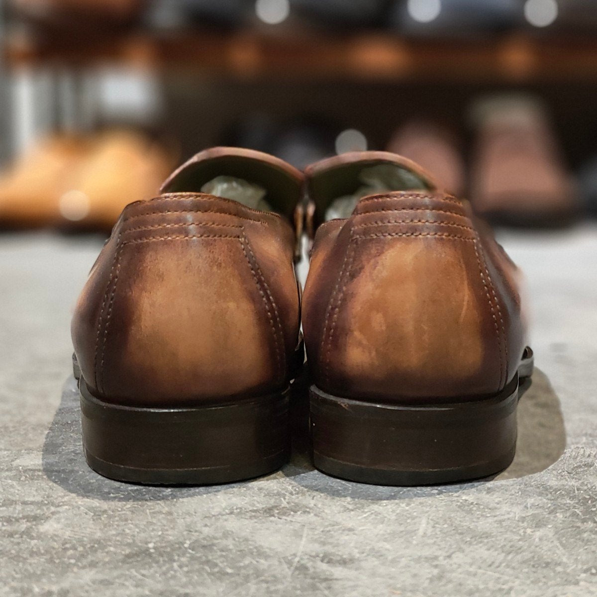 BERLUTI】ベルルッティ 0129アンディ カーフ パティーヌ ブラウン