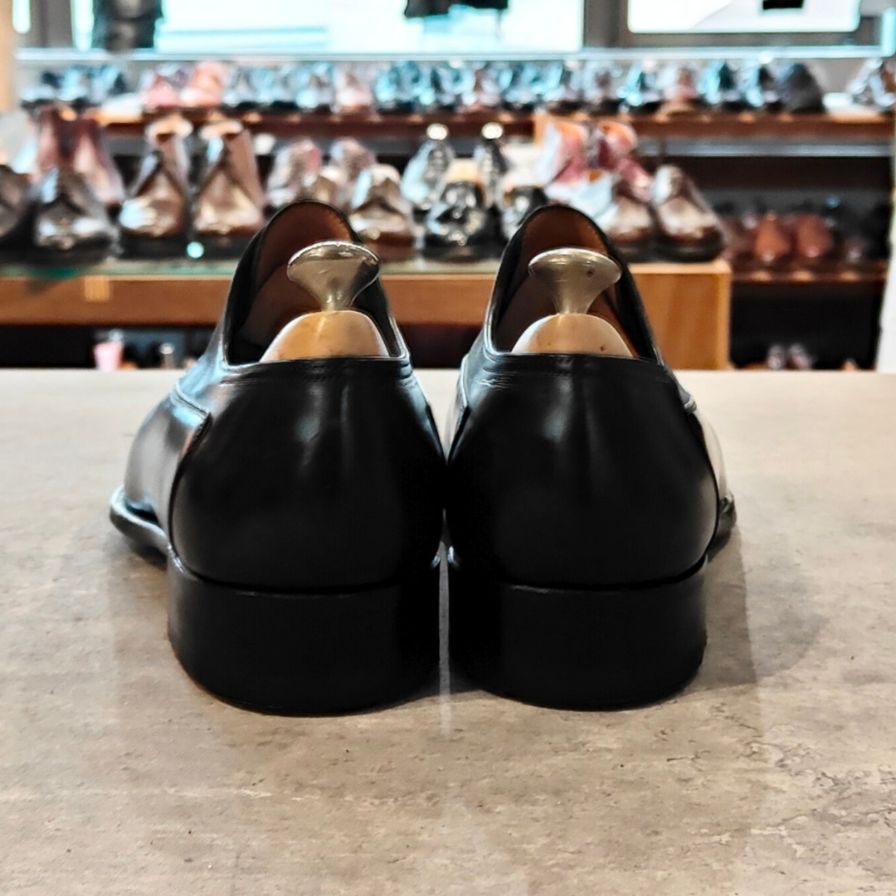 【JOHN LOBB】ジョンロブ レザーシューズ ウェルハム Uチップ カーフ 8000ラスト ブラック メンズ サイズUK6.5EE WELHAM