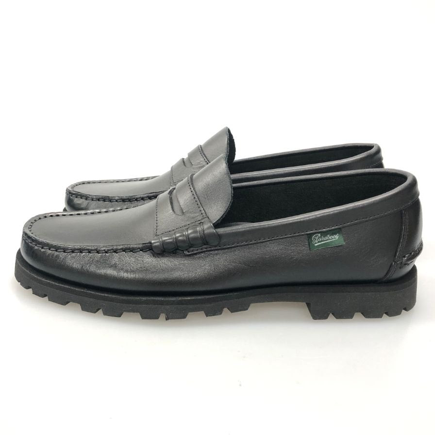 交渉不可　Paraboot パラブーツ　Dickens サイズ6 Paraboot】パラブーツ 0223 ローファー カーフ ブラック（黒