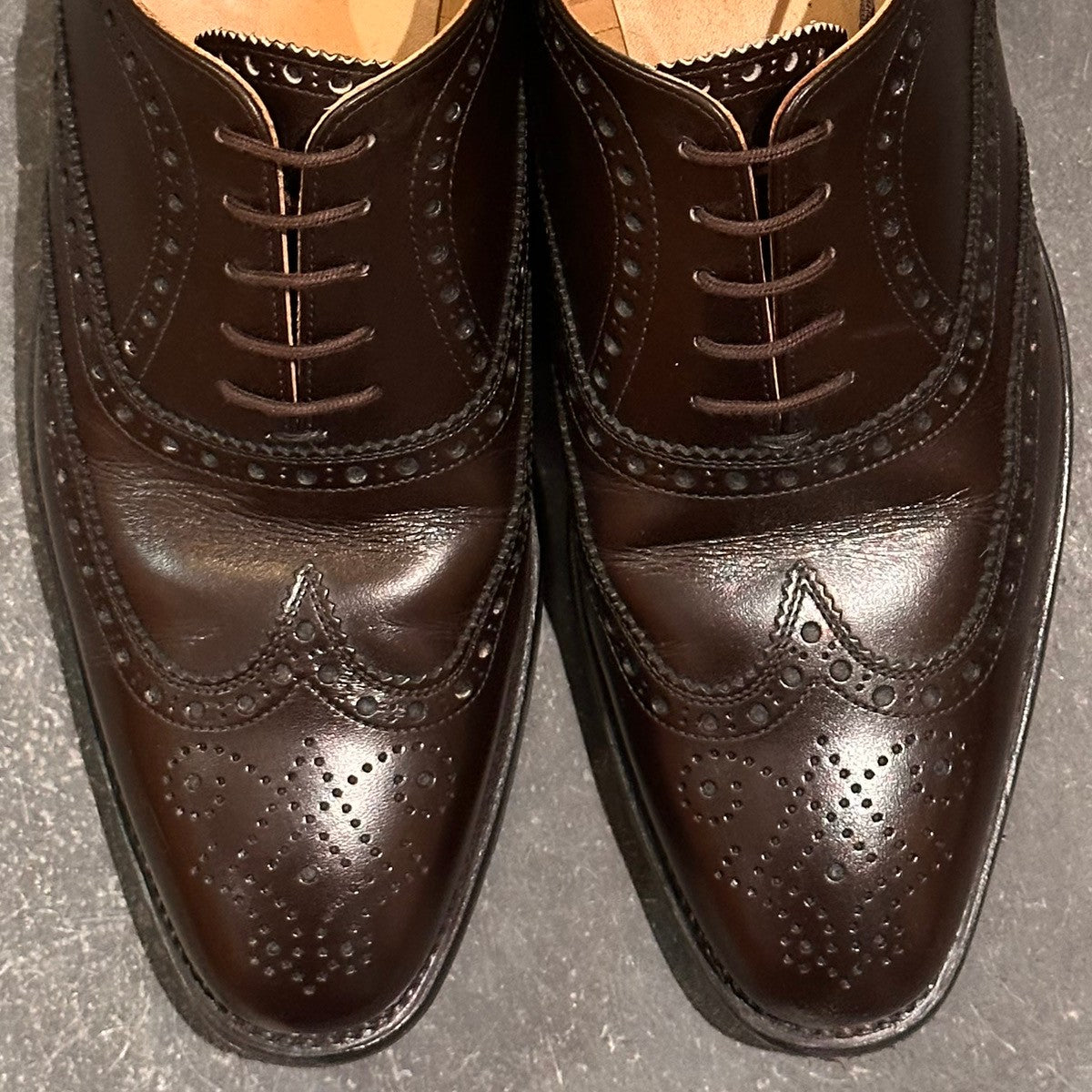 【SCOTCH GRAIN】スコッチグレイン 03603 フルブローグ カーフ ダークブラウン サイズ25cm