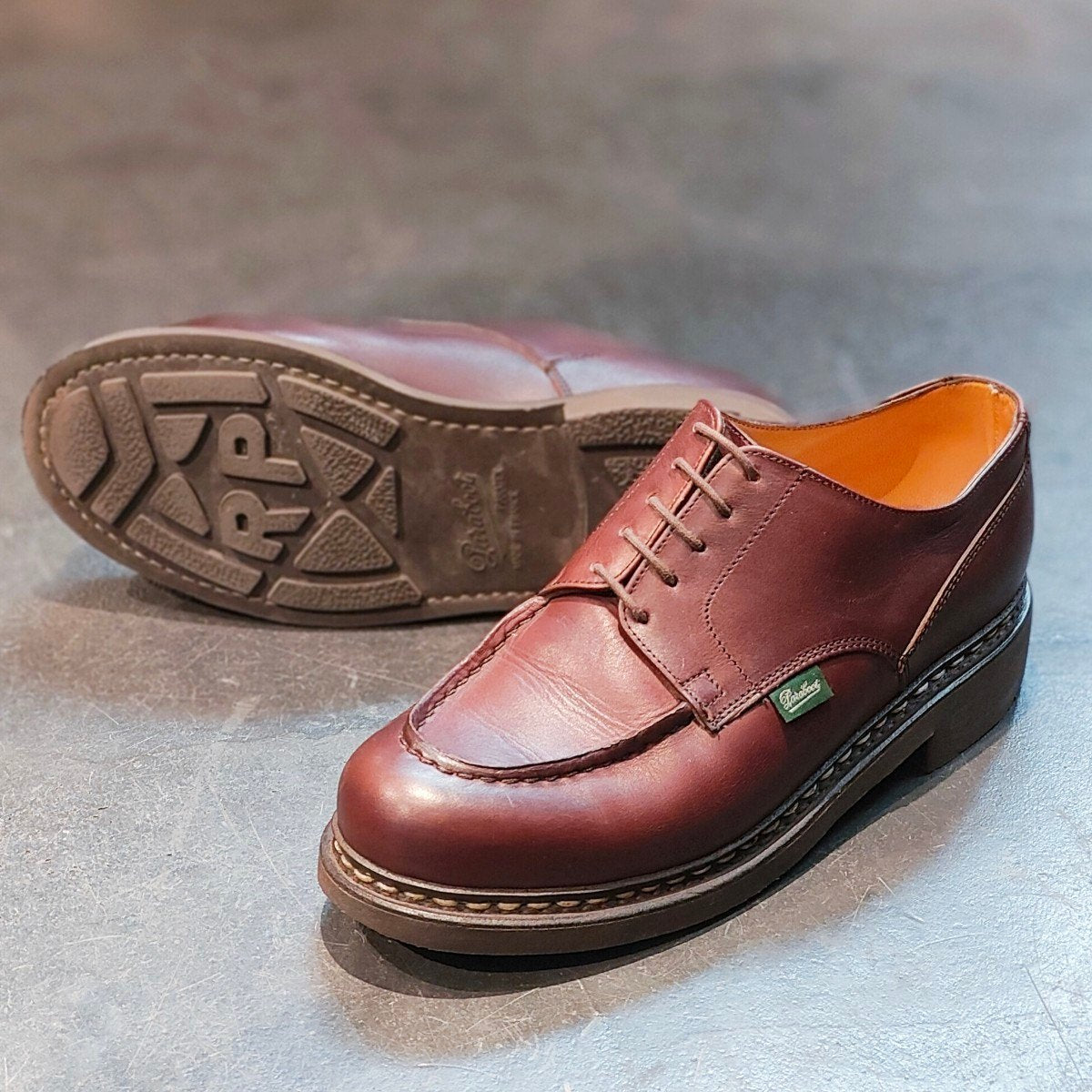 美品 【Paraboot】パラブーツ シャンボード Uチップ リスレザー カフェ サイズ UK7.5 定価￥96,800-