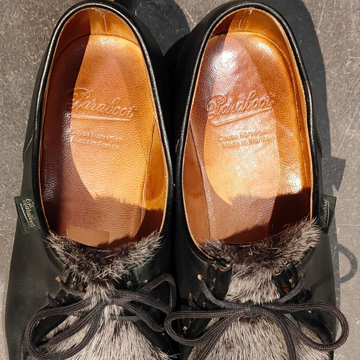 希少 極美品【PARABOOT】パラブーツ ミカエル ヴィゾン（ミンク