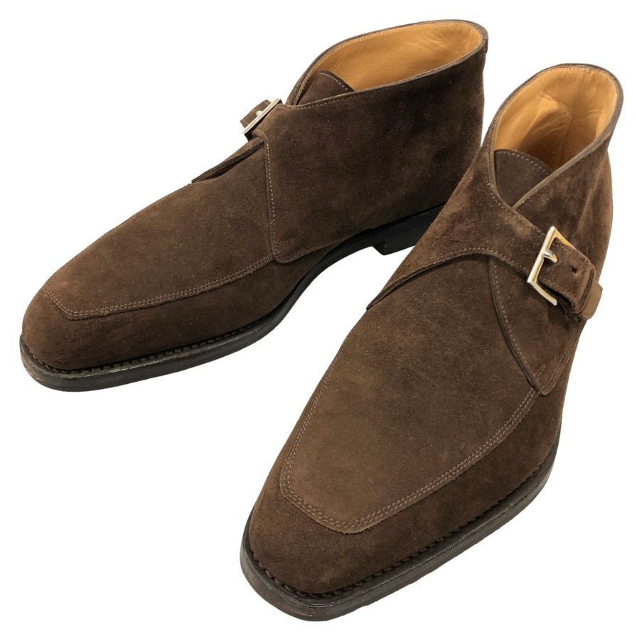 【JOHN LOBB】ジョンロブ 1306 ブーツ スエード ブラウン（茶系） サイズ 5E ラスト