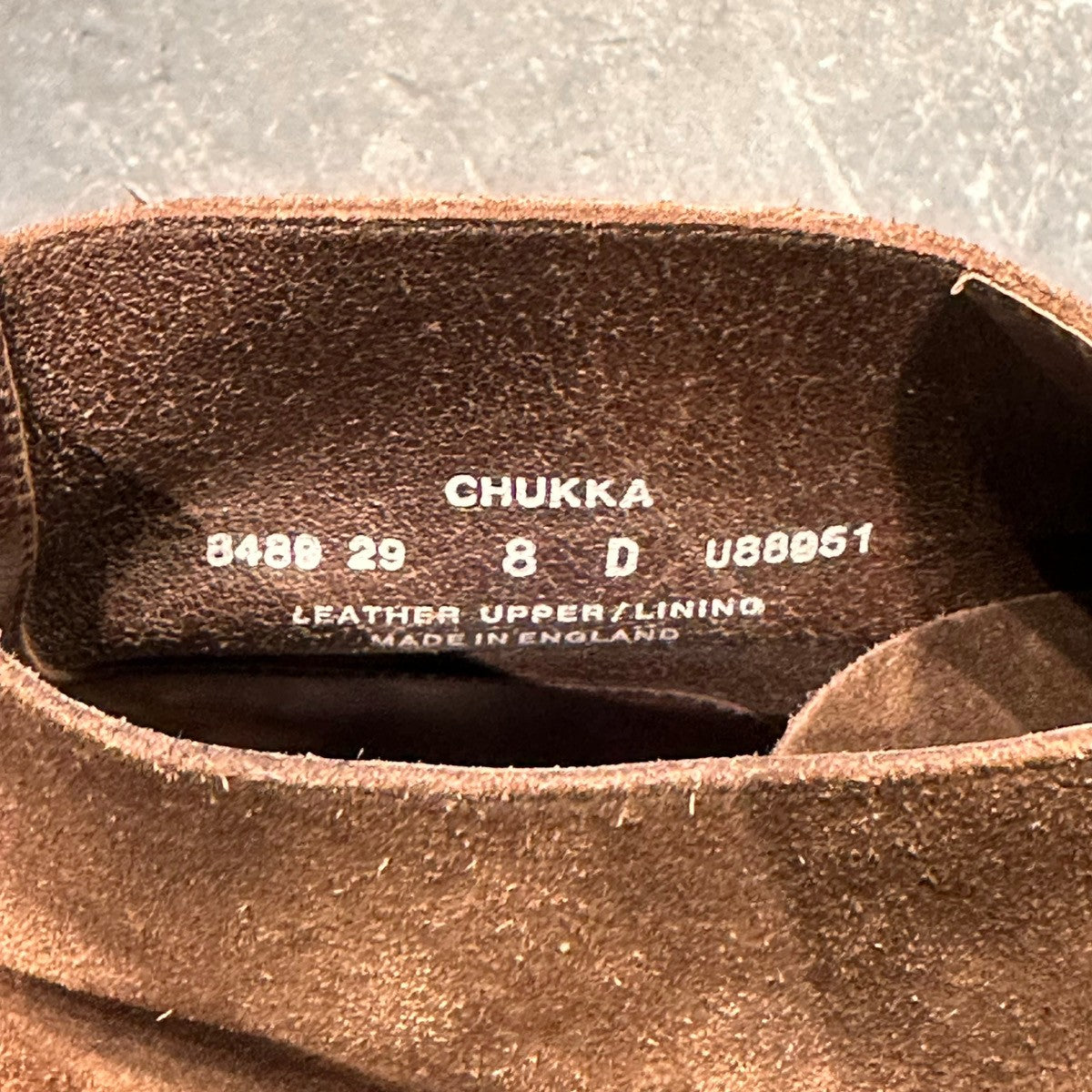 【CROCKETT&JONES】クロケット＆ジョーンズ チャッカ チャッカブーツ アンラインド スエード ブラウン サイズUK8D