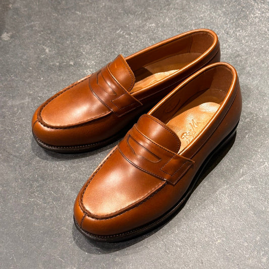 未使用品【RAYMAR】レイマー アトラス コインローファー カーフ ブラウン サイズUS6