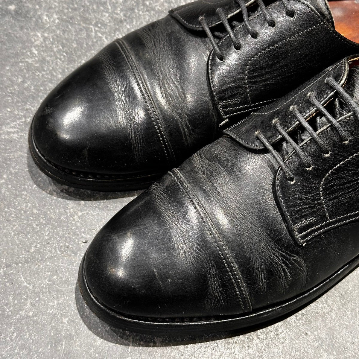 【CROCKETT&JONES】クロケット&ジョーンズ DRESDEN SUBS 外羽根 ストレートチップ カーフ ブラック サイズ UK7E 337ラスト