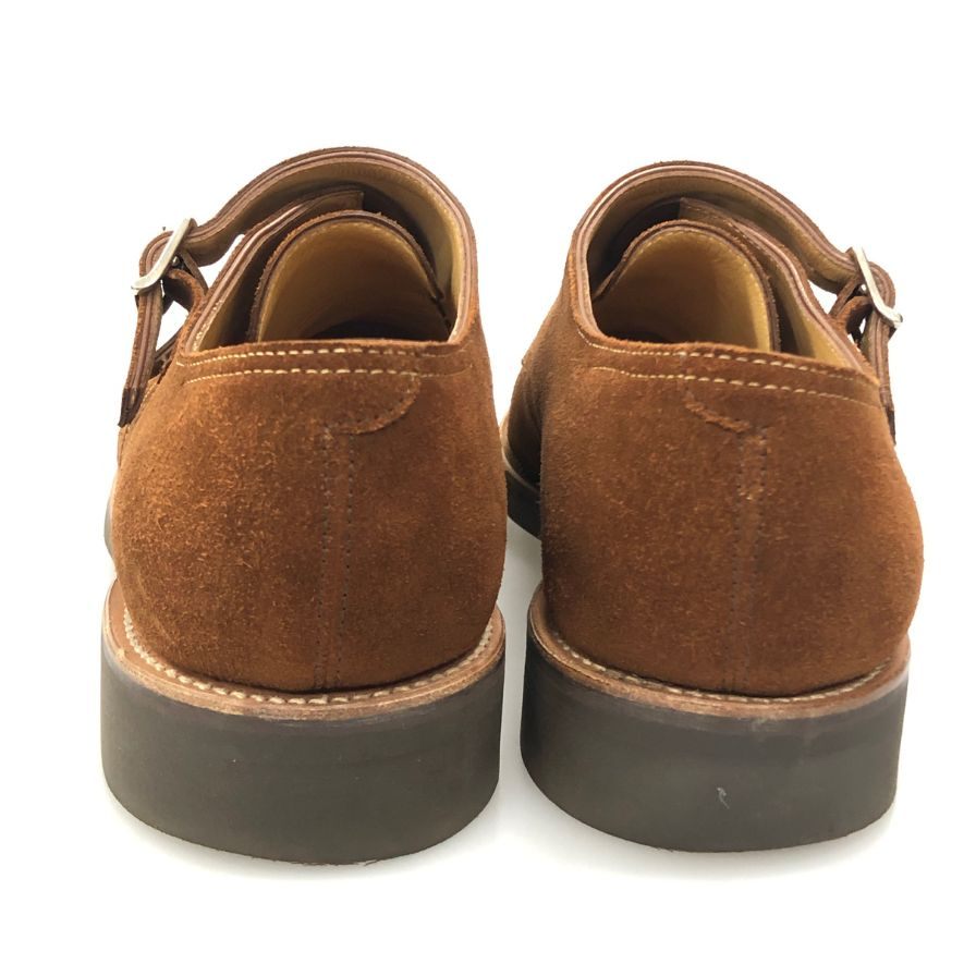 【JOHN LOBB】ジョンロブ レザーシューズ ダブルモンク ウィリアム スエード ブラウン メンズ サイズUK7E 9795ラスト William