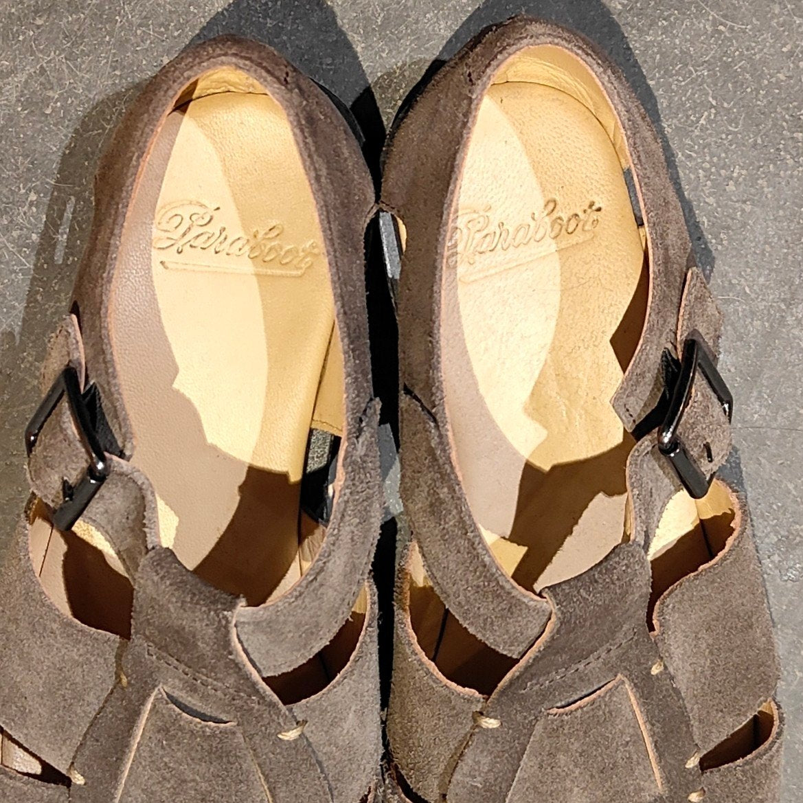 使用数回【Paraboot】パラブーツ パシフィック グルカサンダル スエード グレー サイズ41