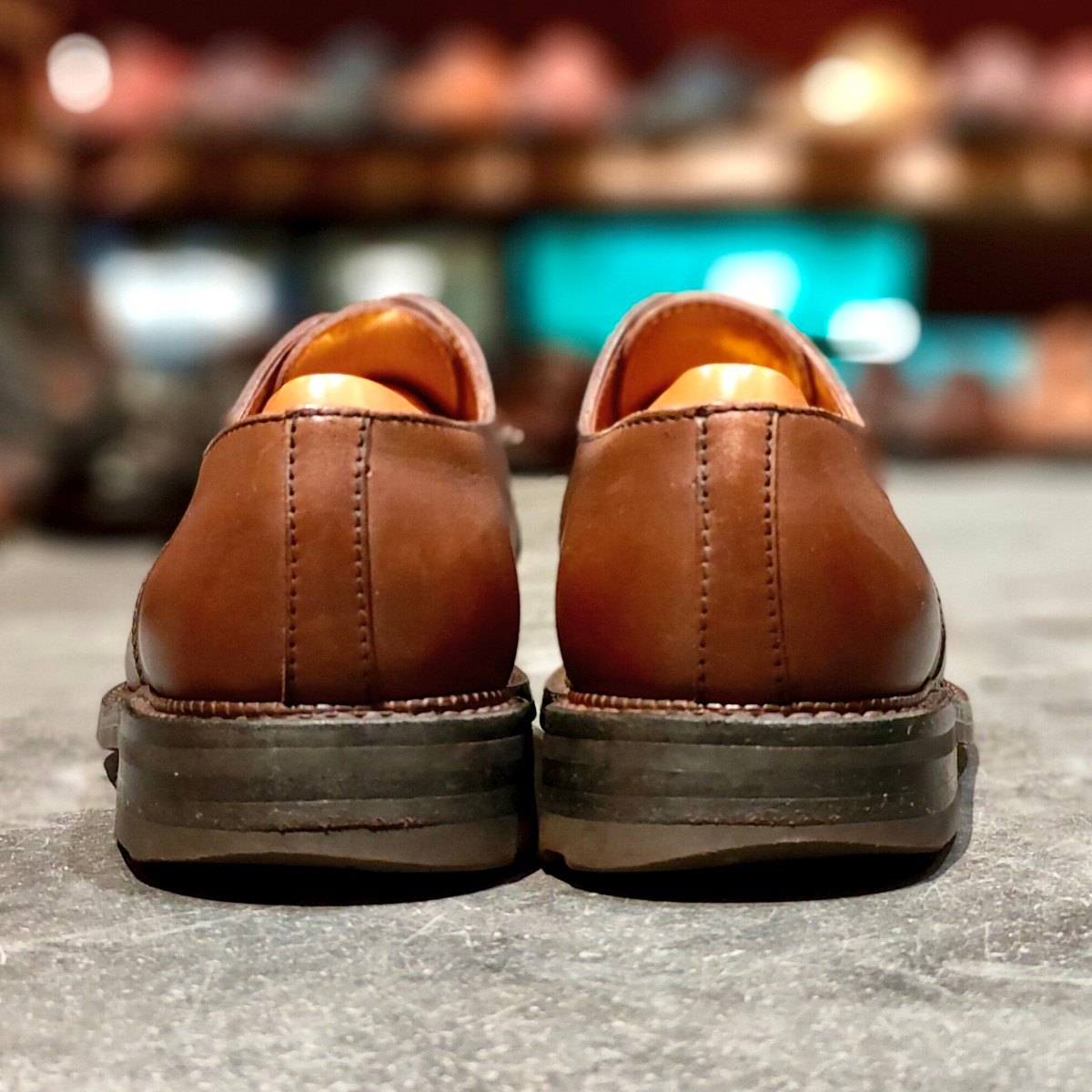 希少 【J.M.WESTON】ジェイエムウエストン 696 スプリットトゥダービー Uチップ ロシアンカーフ タンブラウン サイズ UK8Ｄ 22ラスト