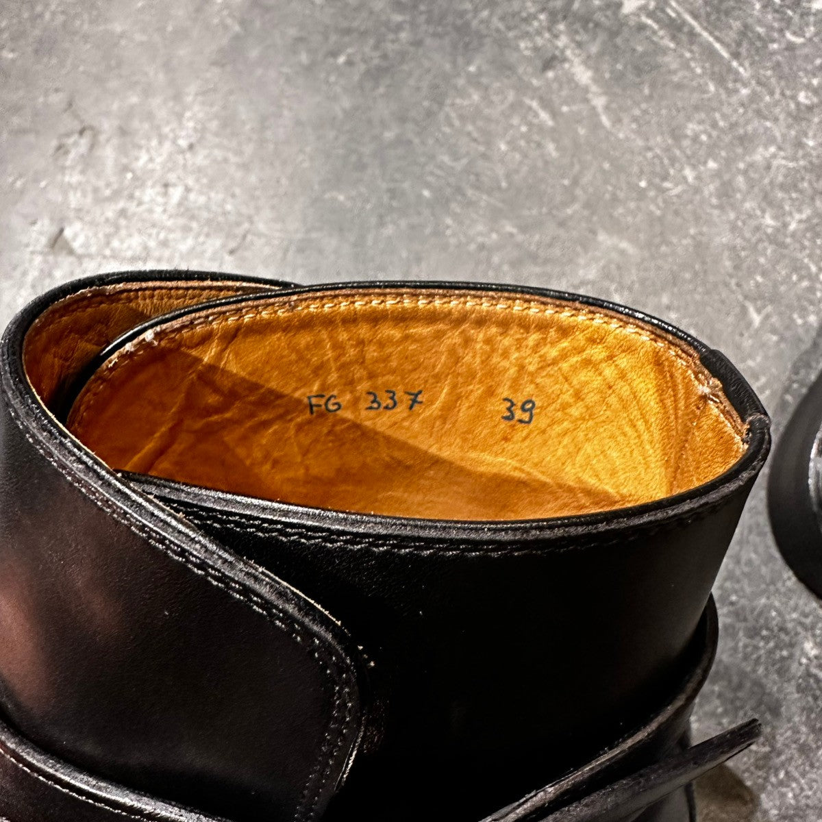 極美品【F.LLI GIACOMETTI】フラテッリ ジャコメッティ FG337 ジョッパーブーツ カーフ ブラック サイズ39