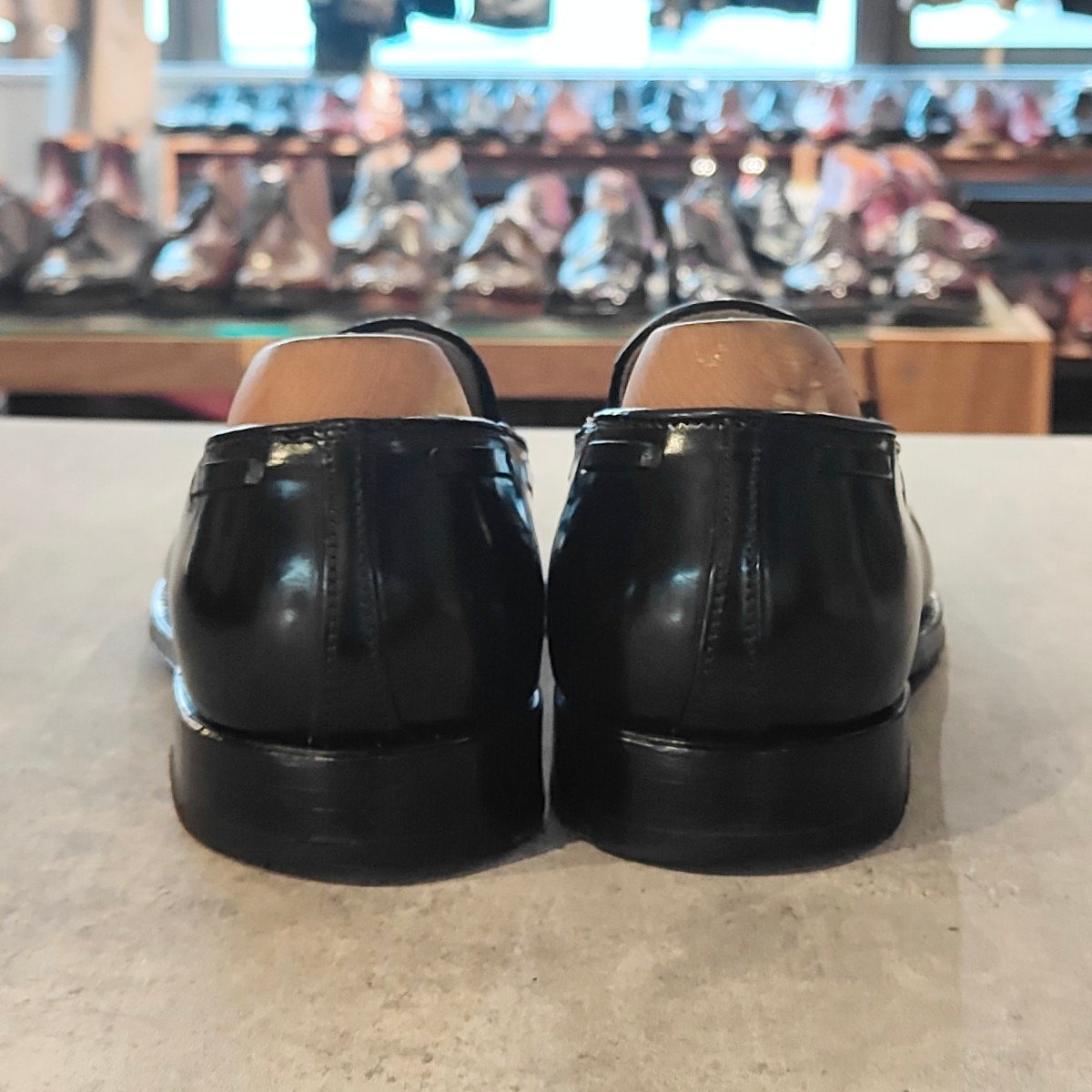 美品 【ALDEN】オールデン 664 タッセルローファー コードバン ブラック サイズUS7D アバディーンラスト 参考定価￥234,300-