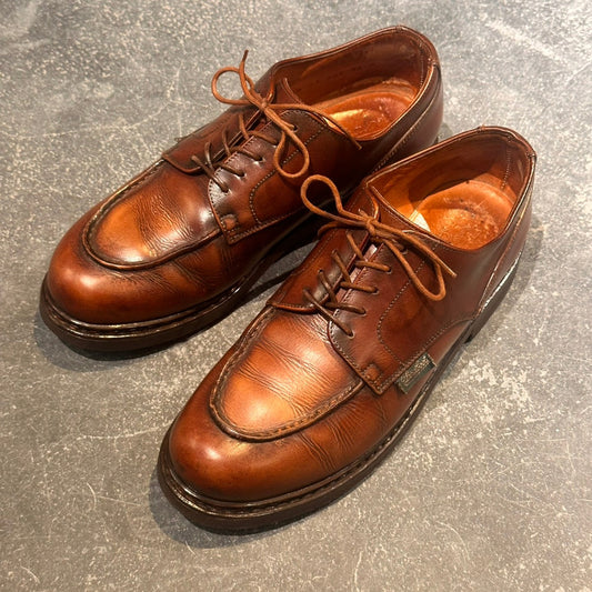 希少【PARABOOT】パラブーツ シャンボード Uチップ デカタグ カーフ ブラウン サイズUK6.5