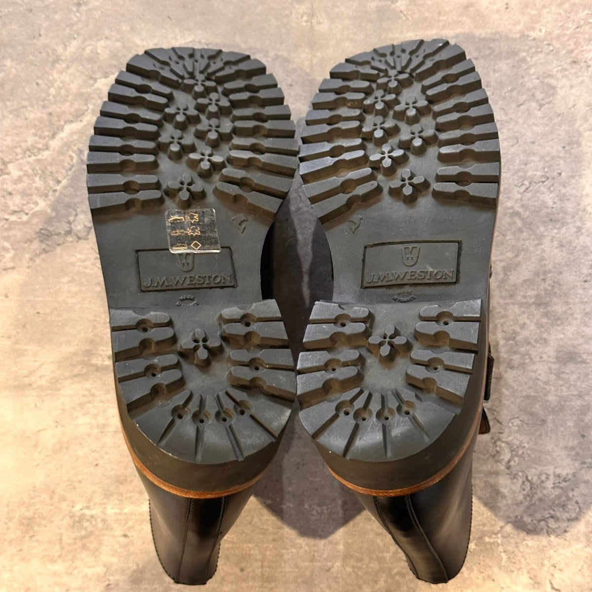 【J.M.WESTON】ジェイエムウエストン 029 シングルモンク ショートブーツ カーフ ブラック サイズ4D