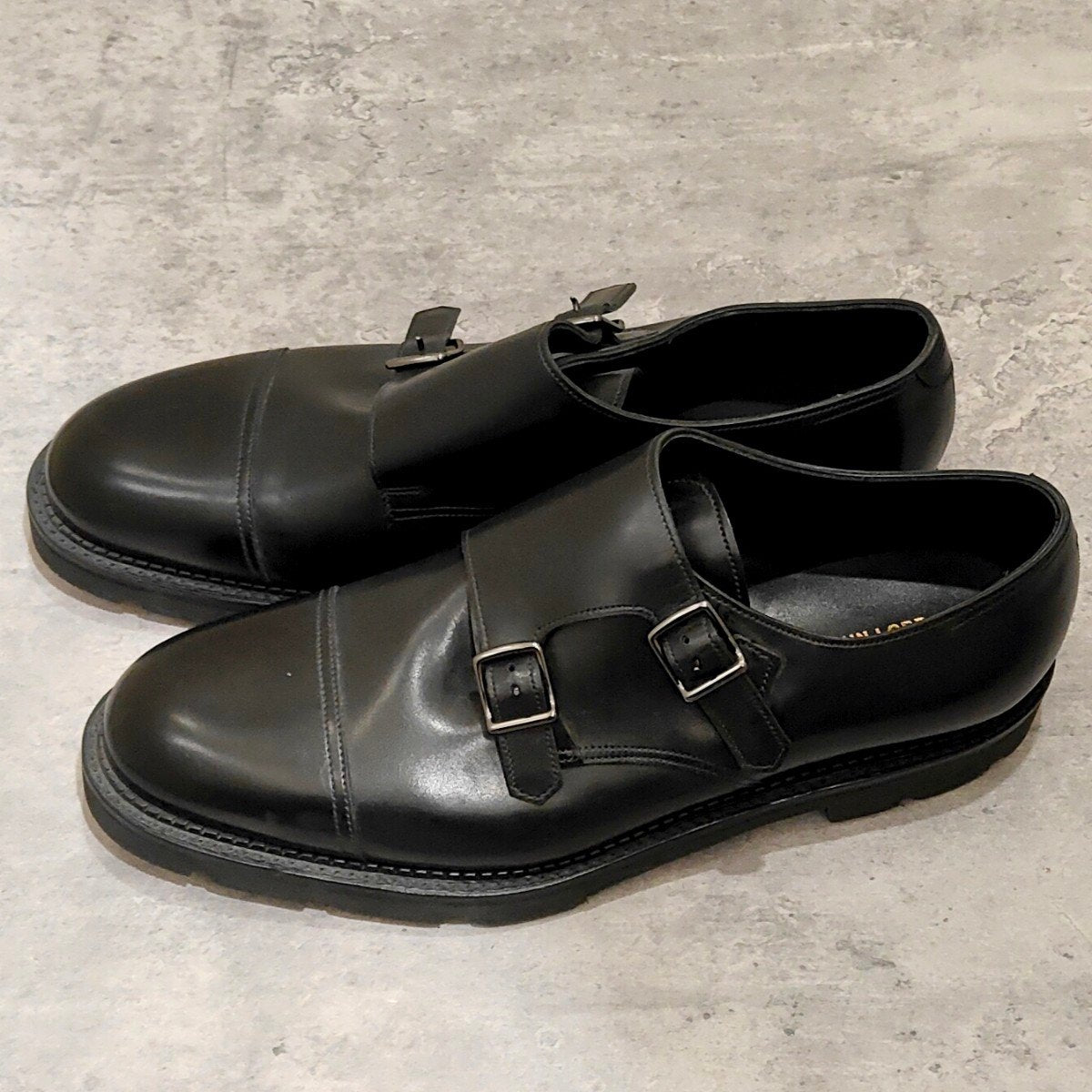 未使用品【JOHN LOBB】ジョンロブ ウィリアム ダブルモンク カーフ ブラック サイズUK7.5