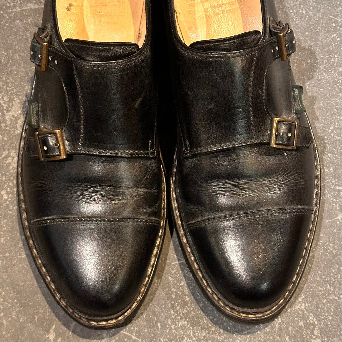 パラブーツ　Paraboot　ウィリアム　ダブルモンク　ブラック　8 26.5 PARABOOT】パラブーツ ウィリアム ダブルモンク カーフ ブラック