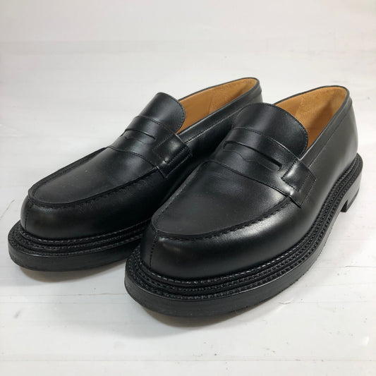 【J.M.WESTON】ジェイエムウエストン レザーシューズ シグネチャー ローファー トリプルソール 385 ボックスカーフ ブラック メンズ UK7C