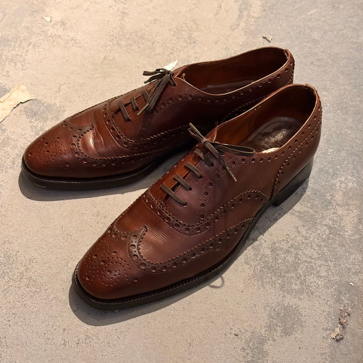 希少【Church's】チャーチ チェットウインド 3都市 カーフ ブラウン サイズUK75F 73ラスト