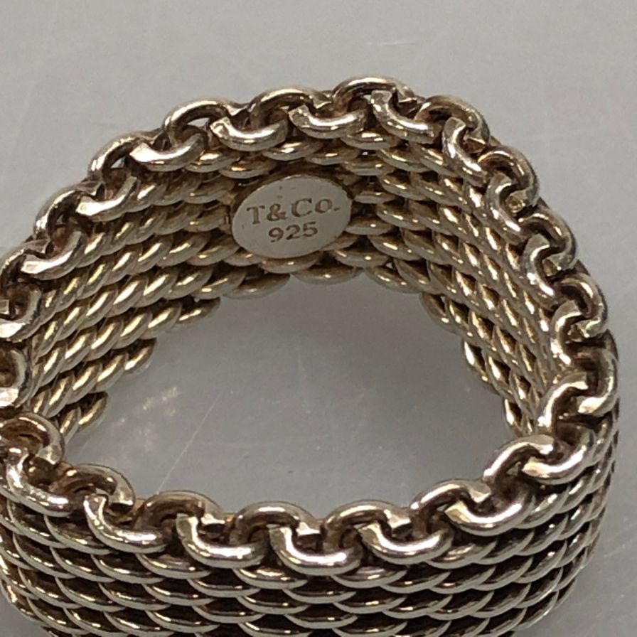 ティファニー リング サマセット SV925 シルバー メンズ サイズ17号程度 Tiffany&Co.【LA】 ティファニー リング サマセット SV925 シルバー メンズ サイズ17号