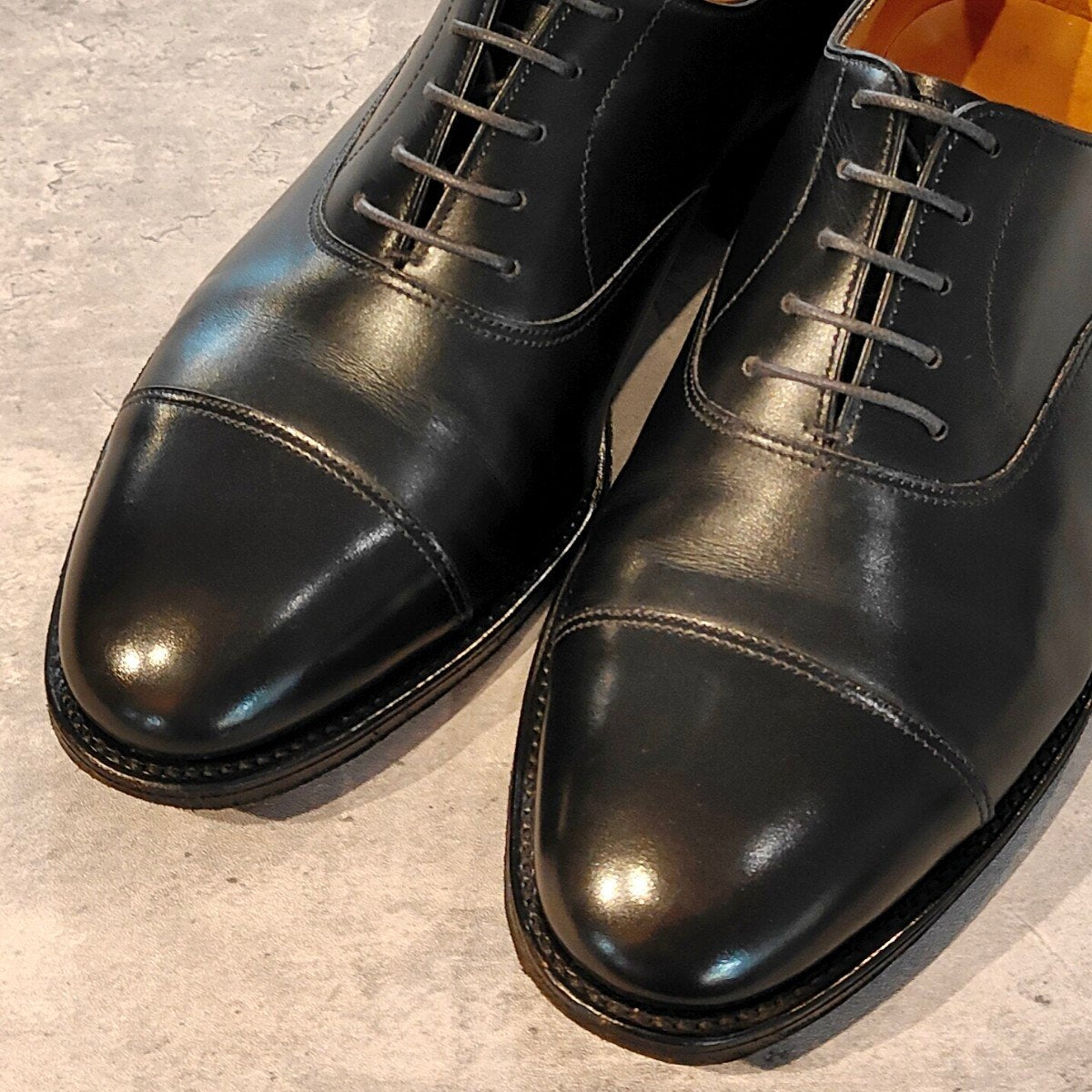 希少 極美品【JOHNLOBB】ジョンロブ シティ カーフ ブラック サイズ UK6EE 8695ラスト