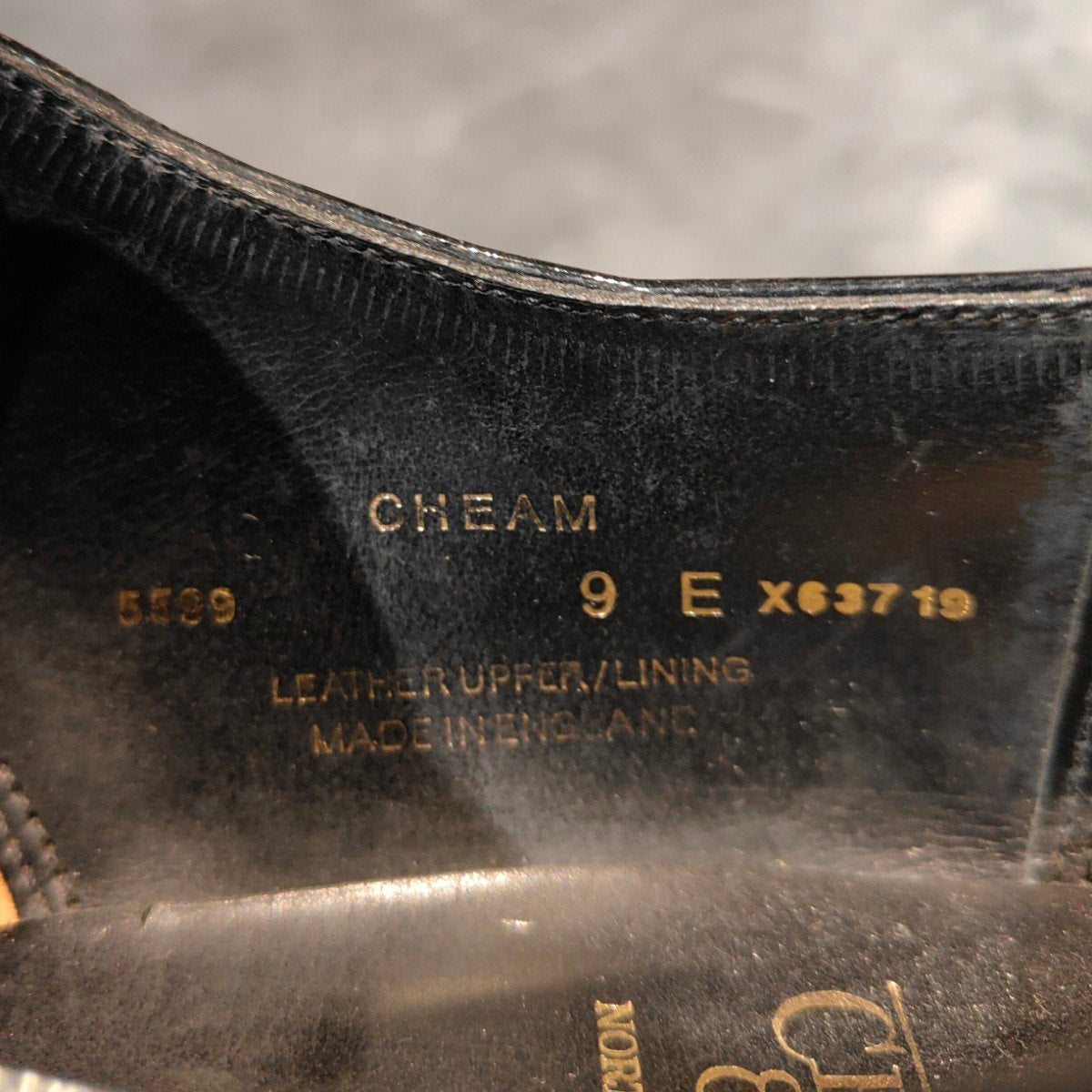 美品【CROCKETT&JONES】クロケット&ジョーンズ チャーム プレーントゥオックスフォード パテントレザー ブラック サイズUK9E 341ラスト