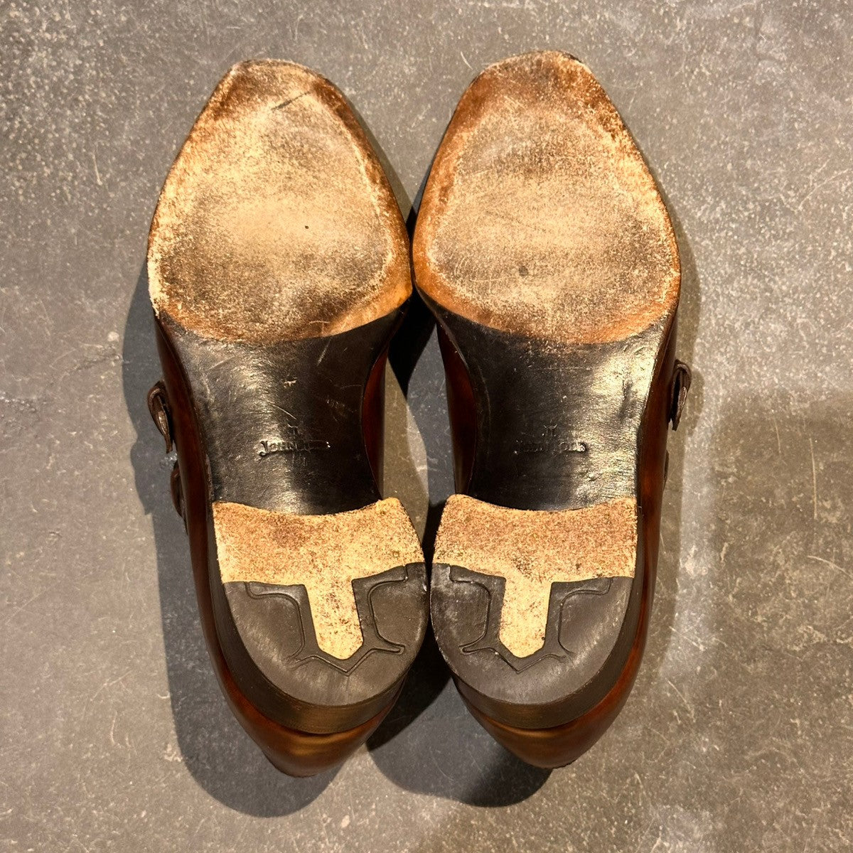 【JOHN LOBB】ジョンロブ チャペル ダブルモンク ミュージアムカーフ ダークブラウン サイズUK7D 8000ラスト