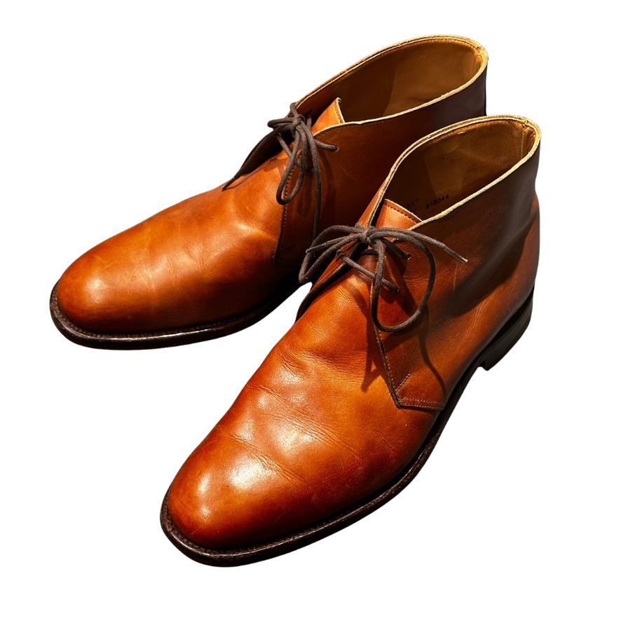 【CROCKETT&JONES】クロケット&ジョーンズ レザーシューズ  SUBS チャートシー チャッカブーツ カーフ ブラウン サイズUK7E メンズ