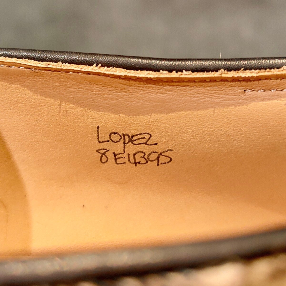 希少 使用数回 【JOHN LOBB】ジョンロブ ロペス ローファー ブリストルハイド ハラコ サバンナ サイズ UK8E 4395ラスト 参考定価￥269,500-