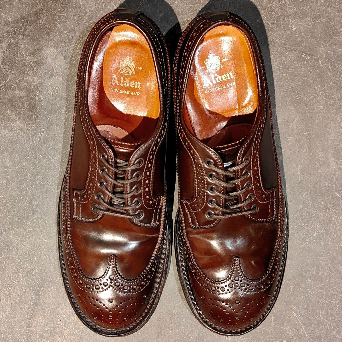 希少 美品 【ALDEN】オールデン×ラコタハウス N9502C LWB コードバン シガー サイズ US6.5D ミリタリーラスト