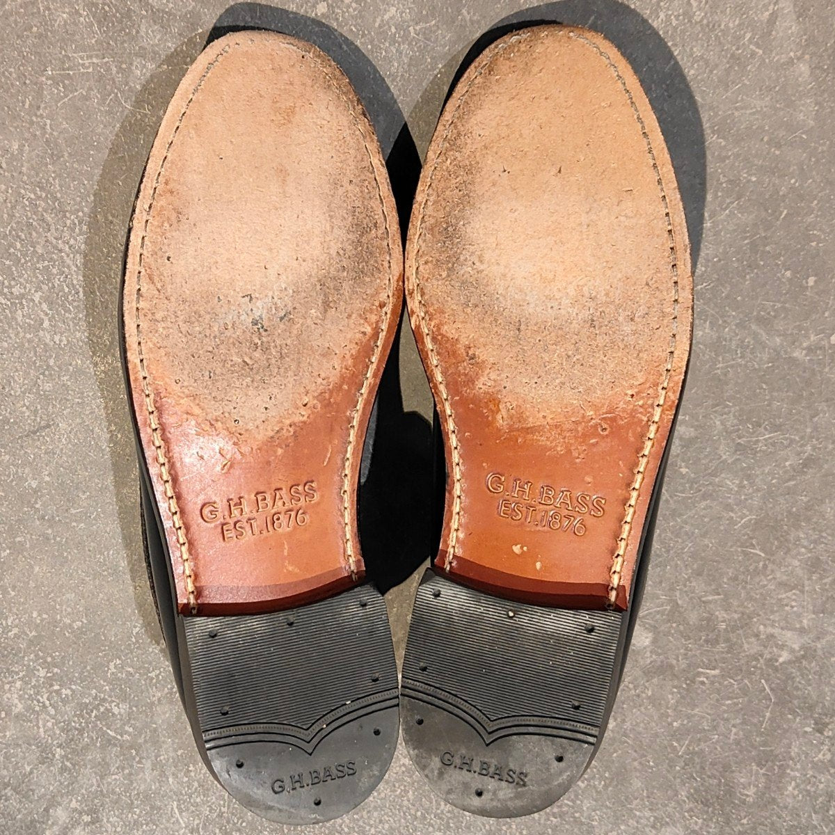 極美品【G.H.Bass&Co. 】 ジーエイチバス BA10305 ヴァンプ ローファー ブラック サイズ US6.5