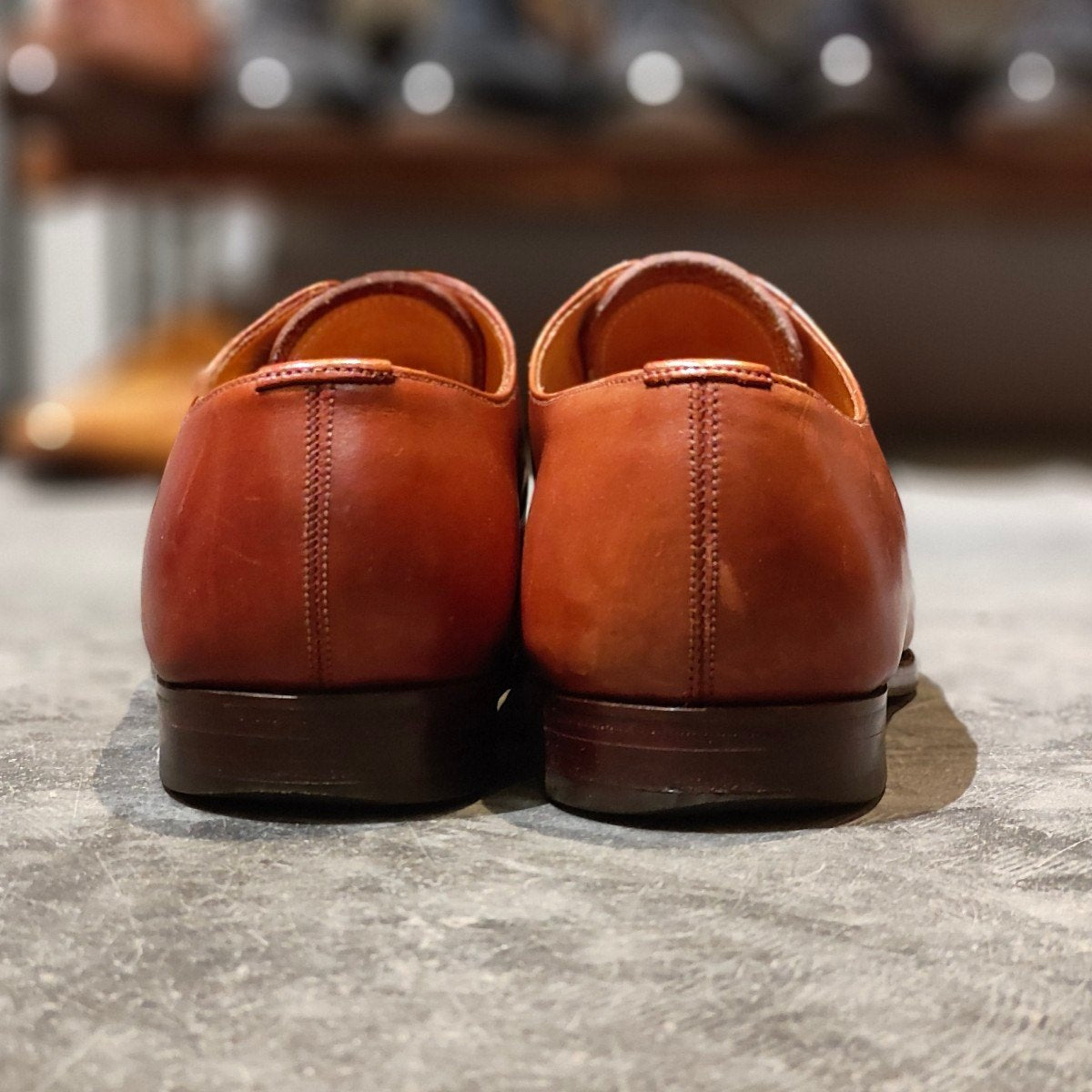 【GRENSON】グレンソン ストレートチップ カーフ ブラウン サイズUK6.5F