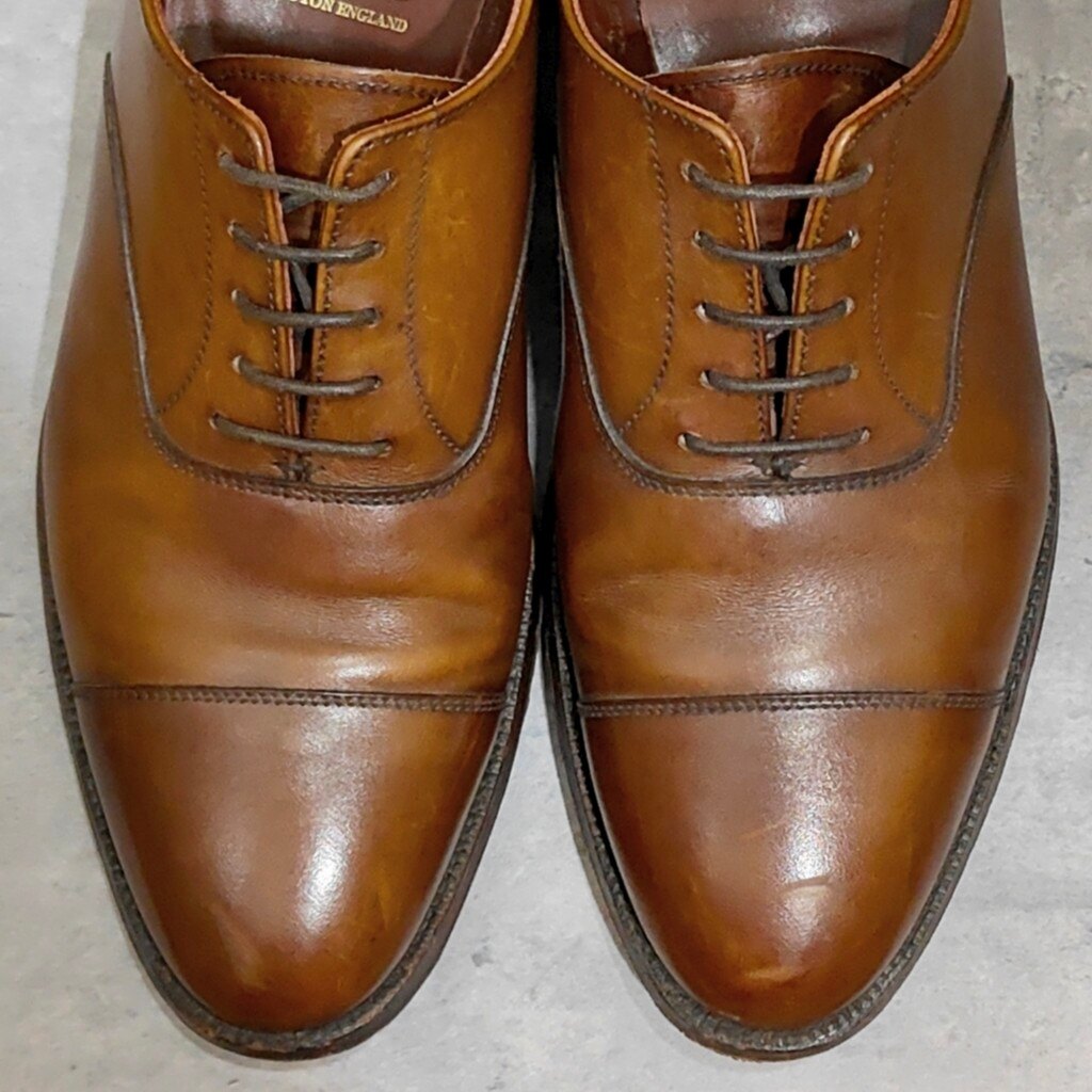 【CROCKETT&JONES】クロケット＆ジョーンズ ケント ストレートチップ カーフ ブラウン サイズUK5E 341ラスト