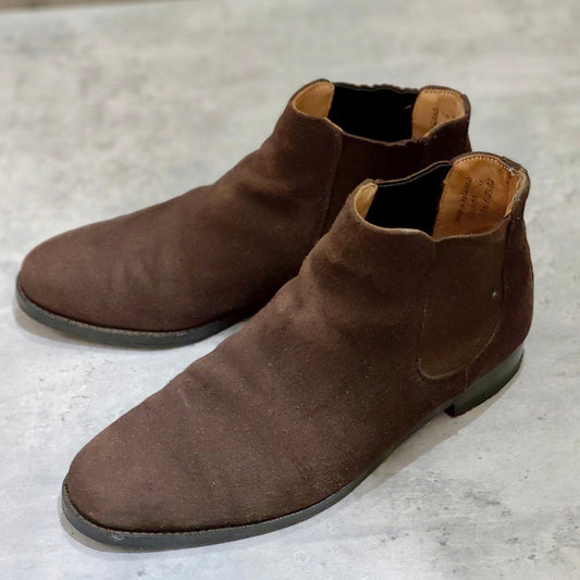 【JOSEPH CHEANEY】ジョセフチーニー FAWKES フォークス サイドゴアブーツ スエード ブラウン サイズUK6