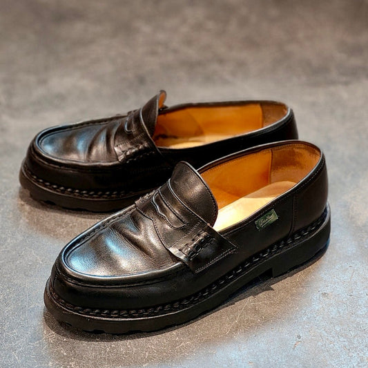 【Paraboot】パラブーツ ランス コインローファー リスレザー ブラック サイズ UK6.5F