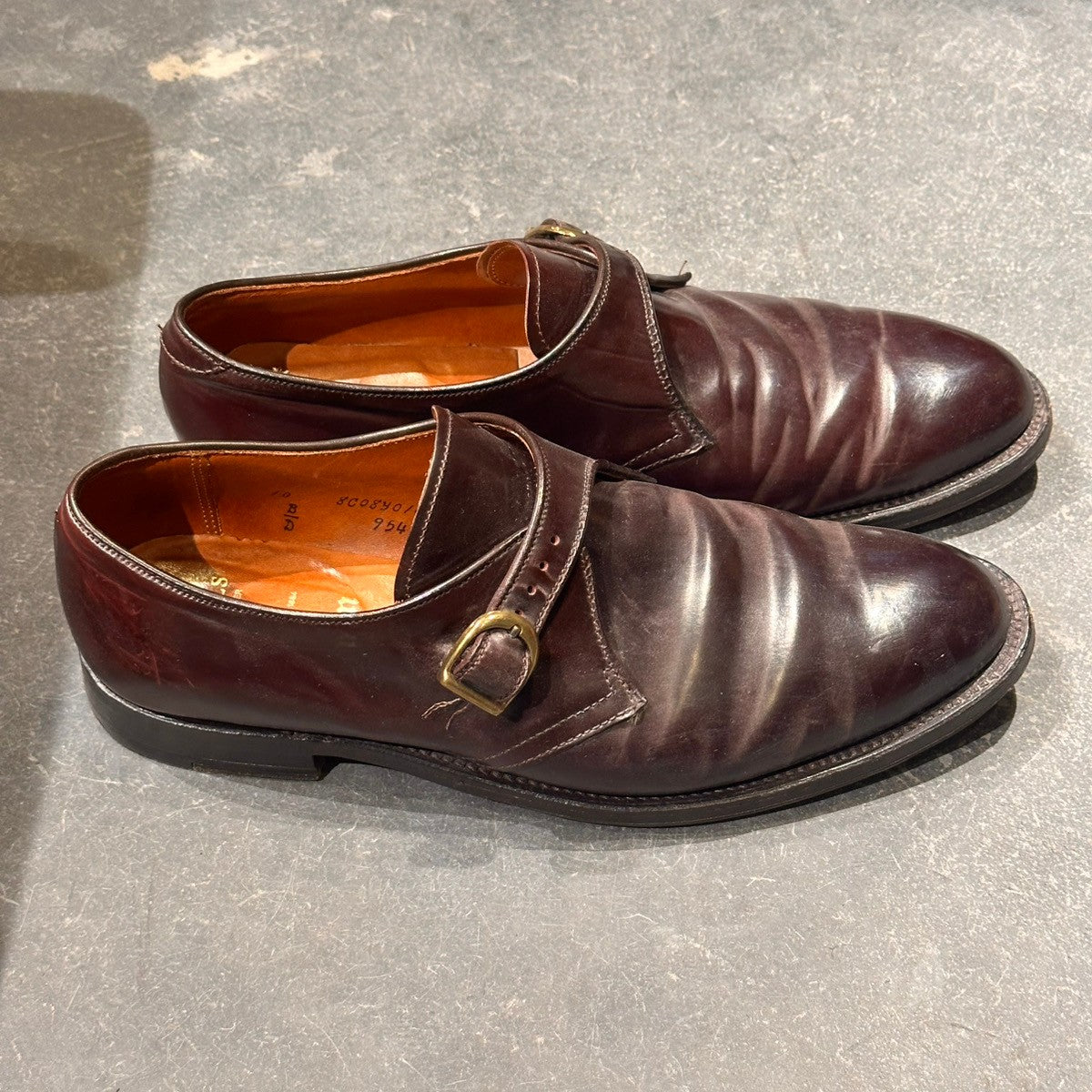 ALDEN】オールデン 954 シングルモンク コードバン ダークバーガンディ