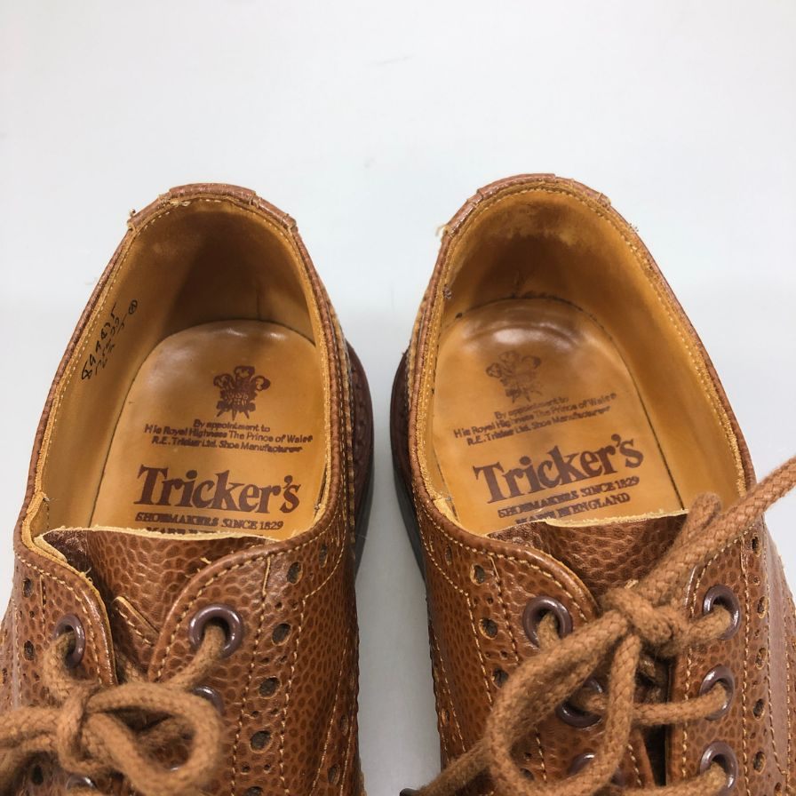 【Tricker's】トリッカーズ  バートン レザーシューズ グレインレザー ブラウン（茶系） サイズ 6.5 ラスト