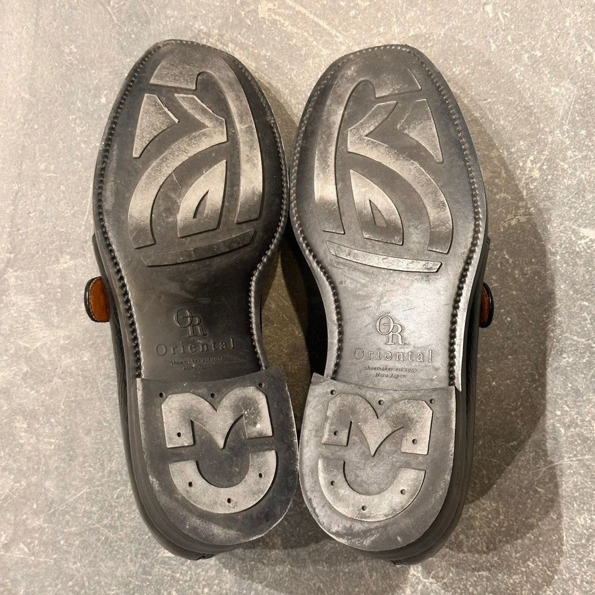 【ORIENTAL】オリエンタル クライド 3303 シングルモンク シュリンクレザー ブラック サイズUS6