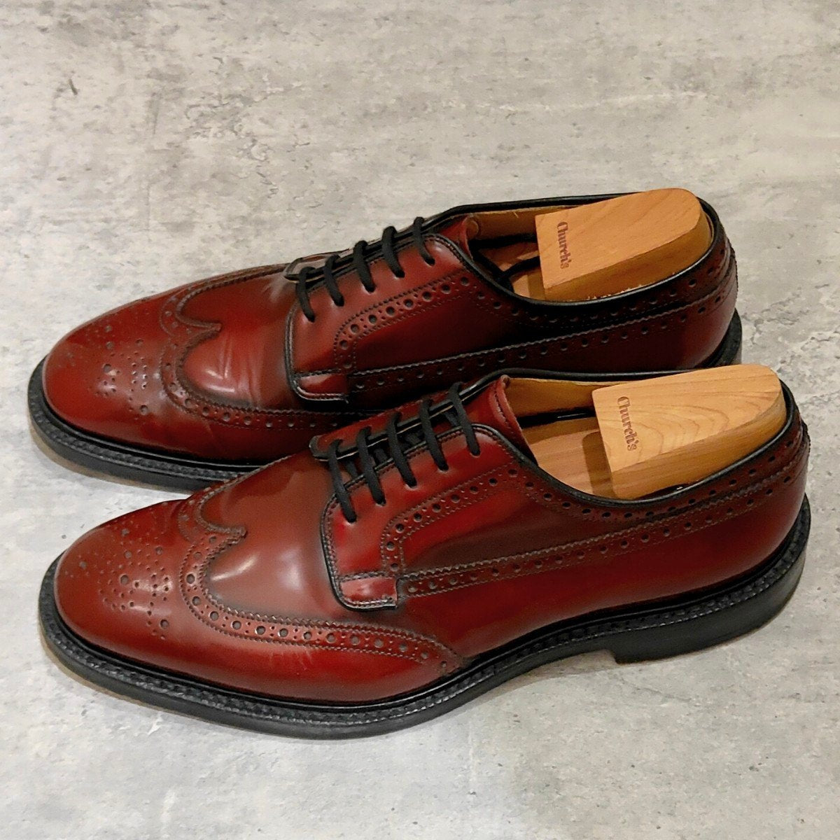 【Church's】チャーチ グラフトン 4都市 ポリッシュバインダーカーフ ボルドー サイズUK75G 73ラスト